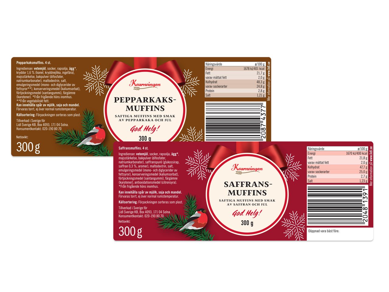 PEPPARKAKS- & SAFFRANSMUFFINS