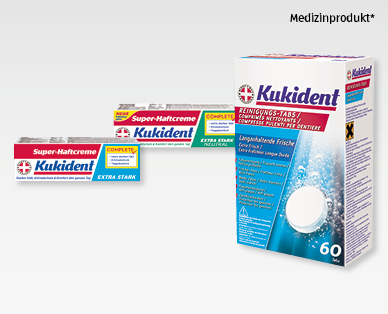 KUKIDENT Haftcrème/Reinigungstabs