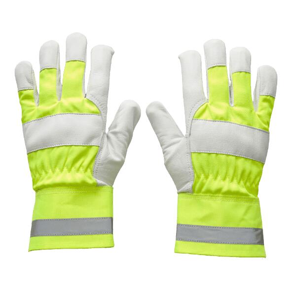 TOPCRAFT(R) 				Gefütterte Arbeitshandschuhe mit Leder