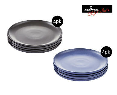 Reactive Glaze Dinnerware 4pk - Black or Navy