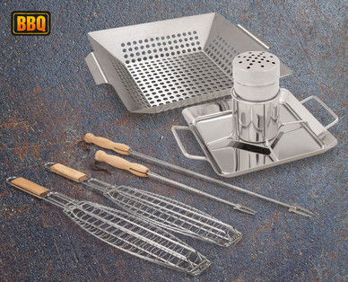 BBQ Fischgrill/Teleskop-Grillspieße/Hähnchenbräter/Grillkorb