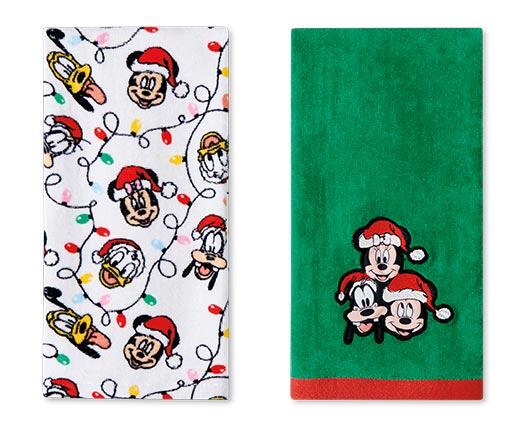 Disney 2 Pack Holiday Hand Towel