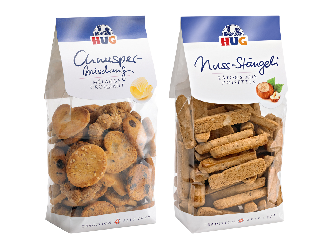 Mélange croquant/ Bâtons aux noisettes HUG