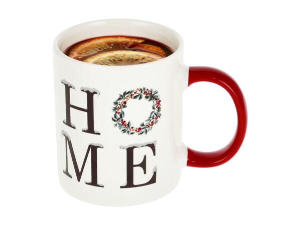 Silvercrest Christmas Mug With Wreath Design