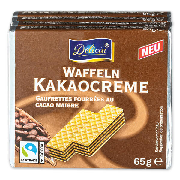 Waffeln gefüllt