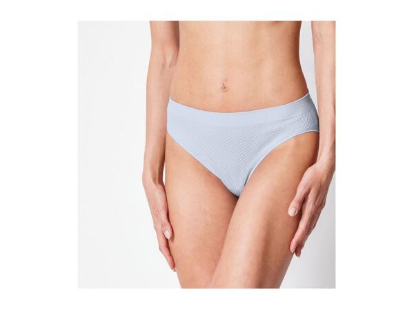 Grey Esmara Ladies' Ribbed Briefs - 3 Pack