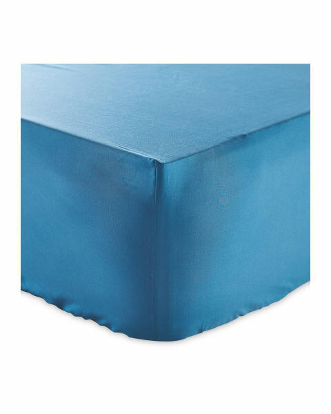 Blue Super King Fitted Sheet