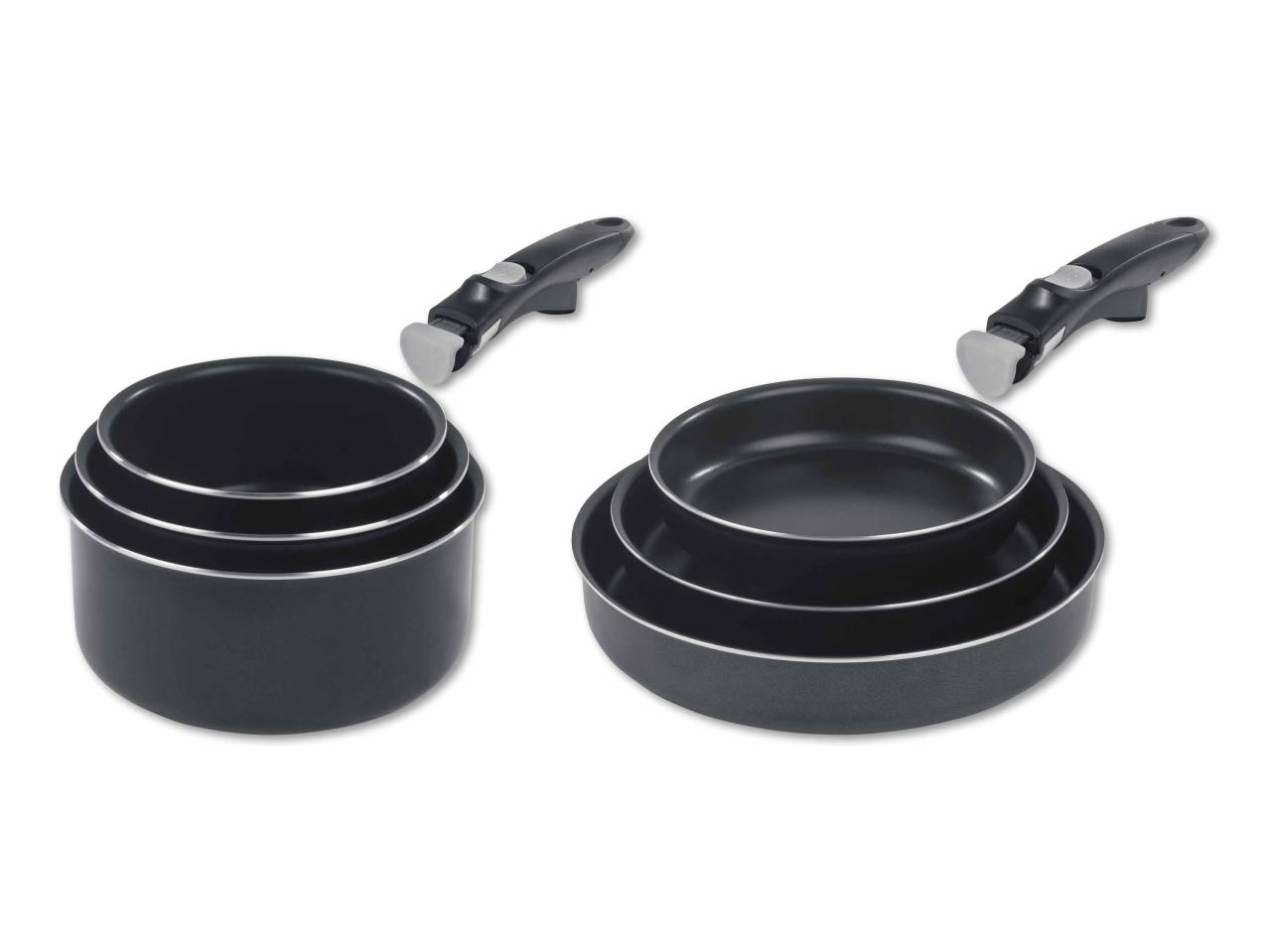 Casseroles, 3 pièces/ Poêles, 3 pièces