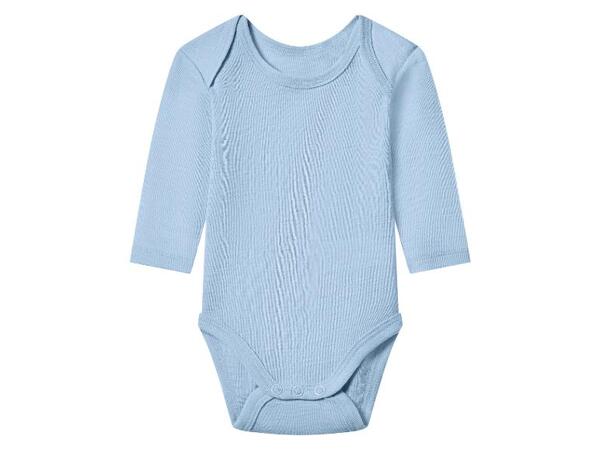 Dětské body s dlouhými rukávy z merino vlny a hedvábí