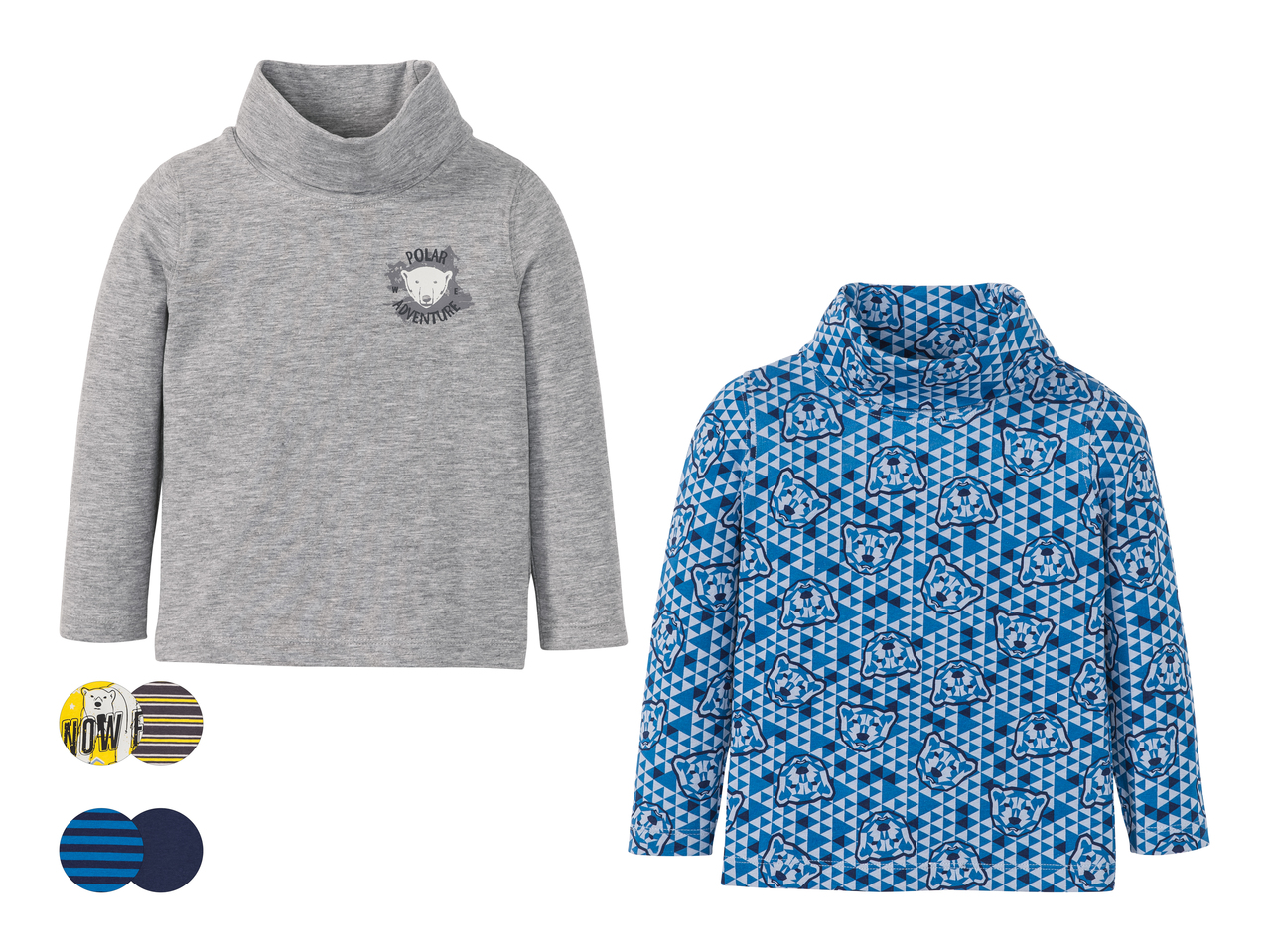 Sous-pull à col roulé pour jeune enfant, lot de 21