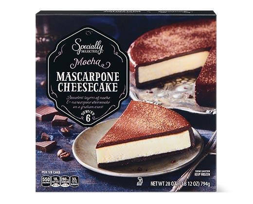Specially Selected Mocha or Vanilla Bean Mascarpone Cheesecake