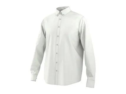 ESMARA MEN Men's White Linen Shirt