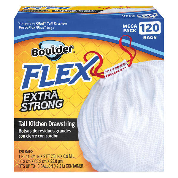 Boulder Flex Kitchen Trash Bags