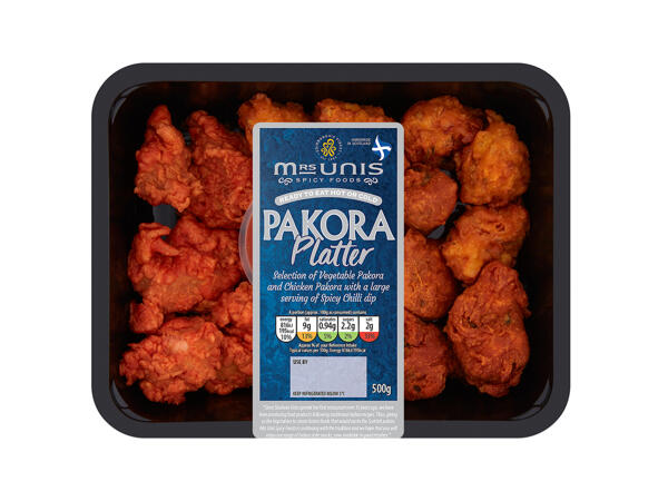 Mrs Unis Pakora Platter