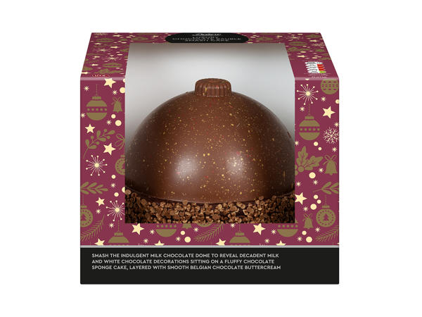 Deluxe Luxury Chocolate Bauble Smash Cake