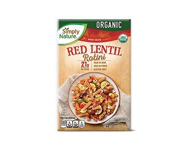 Simply Nature Organic Red Lentil Rotini or Black Bean Penne