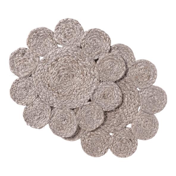 HOME CREATION(R) 				Sets de table en jute, 2 pcs