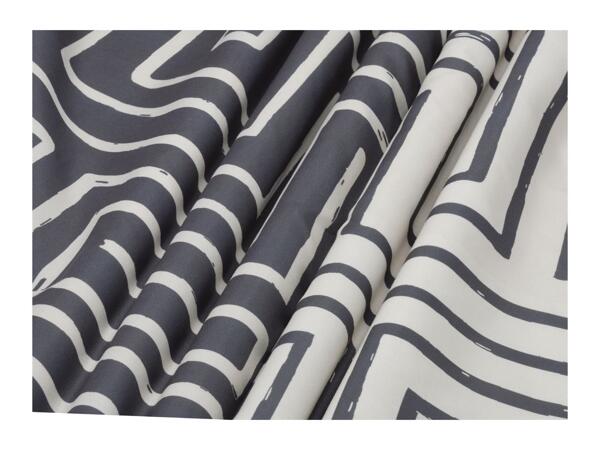 Livarno Home Grey Microfibre Sateen Duvet Cover Set - Single