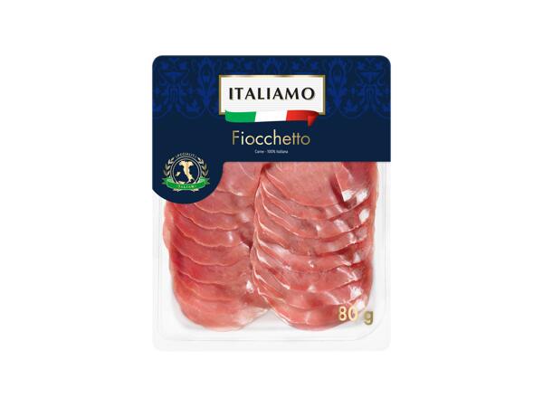 Sliced fiocchetto ham
