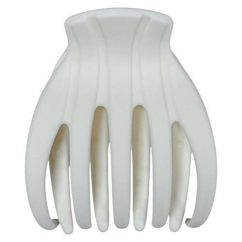 Fitness Hair Accessories - Lay Down Claw Clip, Off White