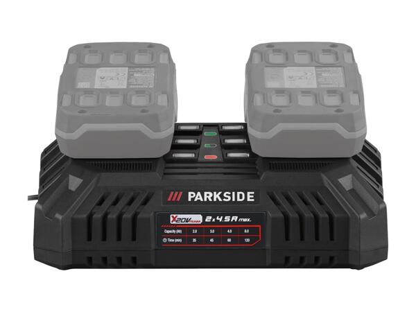 PARKSIDE(R) Batteridreven dobbeltoplader 20 V