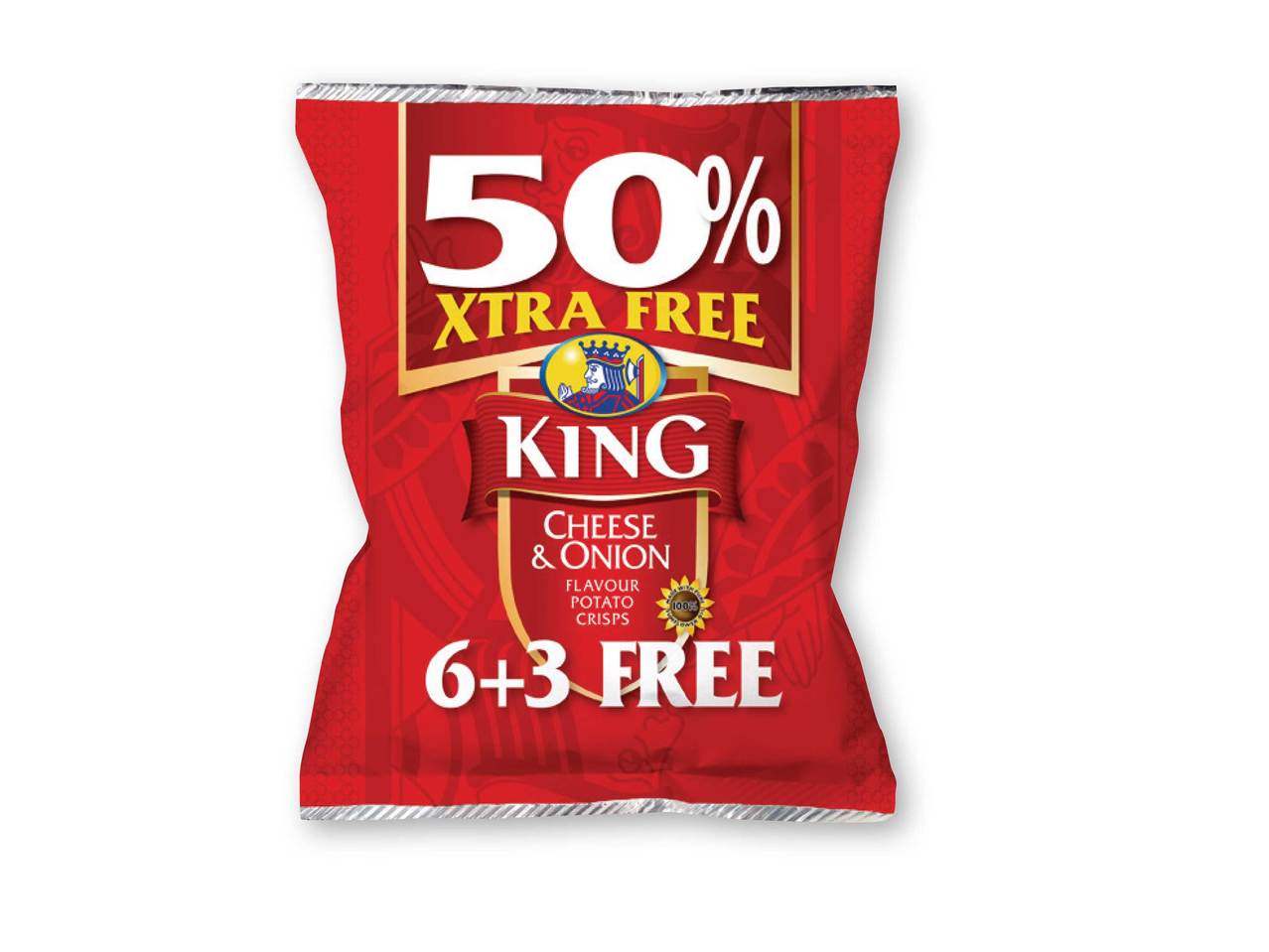 KING Cheese & Onion Crisps