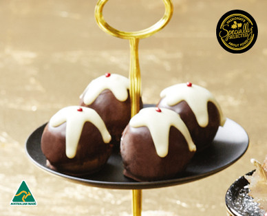 SPECIALLY SELECTED MINI CHRISTMAS CHOCOLATE BOMBS 4PK/210G
