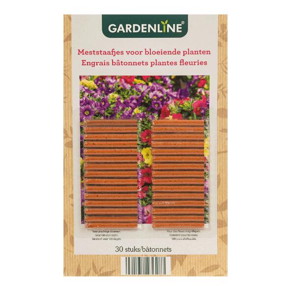 GARDENLINE(R) 				Biologische meststaafjes, 30 st.