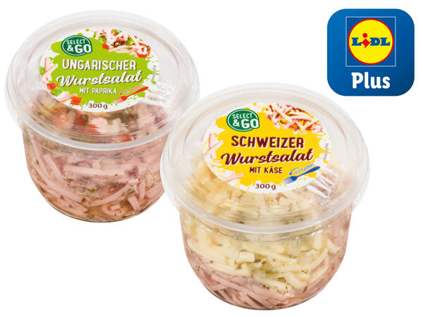 Wurstsalat im Becher
