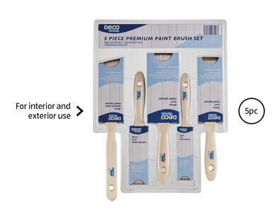 Premium Paint Brush 5pc Set