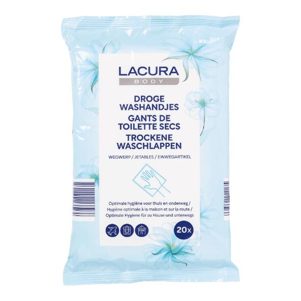LACURA(R) 				Wegwerpwashandjes, 20 st.