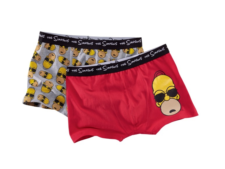 "Bart Simpson, Homer Simpson, Garfield" Men's Boxer Briefs