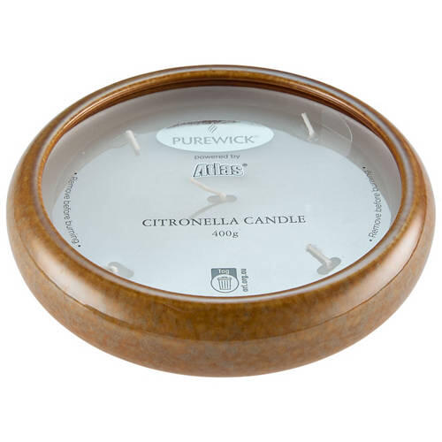 Citronella Glazed Ceramic Candle