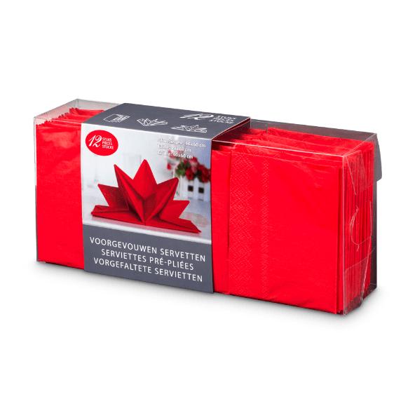 Serviettes pliées, 12 pcs