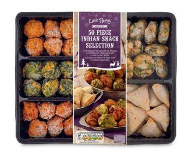 50 Piece Indian Party Food Selection 