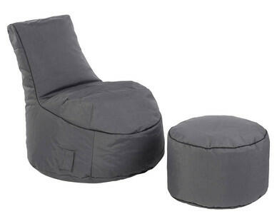 LIVING STYLE 
 SITZSACK MIT HOCKER