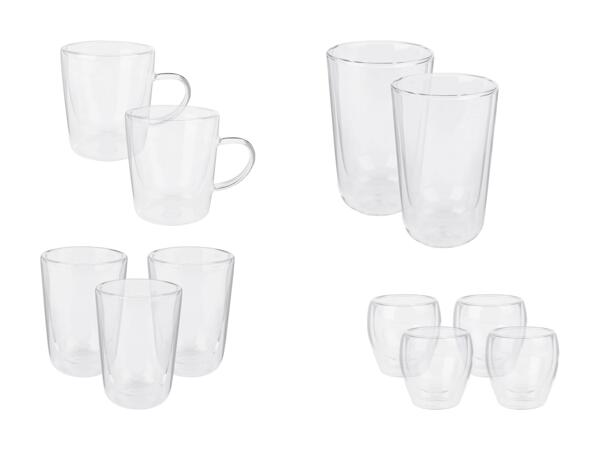 Set de verres à isolation thermique
