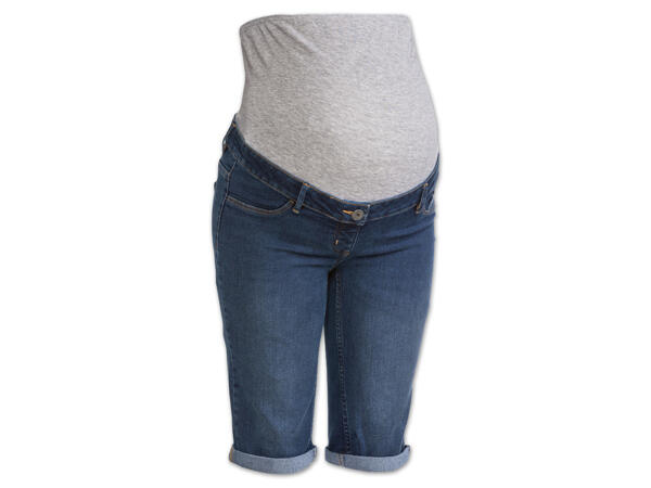 Damen Umstands-Jeansshorts