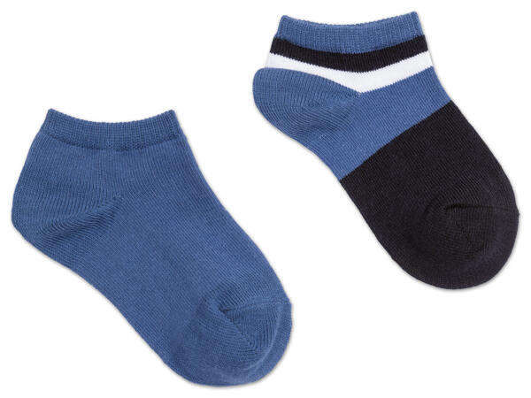 Kinder Sneakersocken, 2 Paar