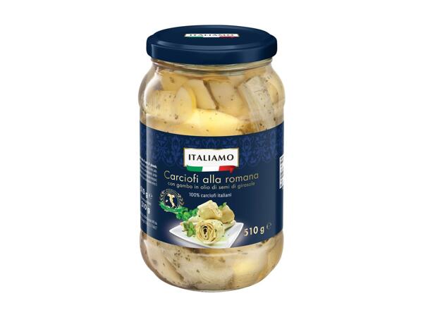 Artichokes With Stem In Sunflower Oil