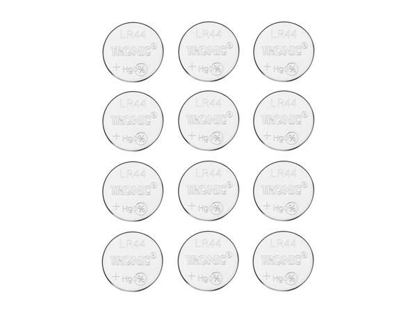 Tronic LR44 Button Cell Batteries - 12 Pack