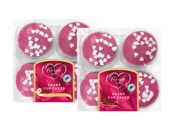 You Heart-shaped Cup Cakes