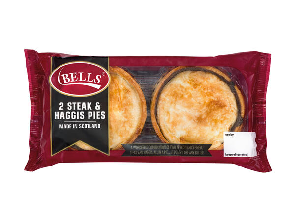Bells 2 Steak & Haggis Pies