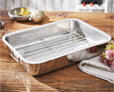 Stainless Steel Roaster with Rack