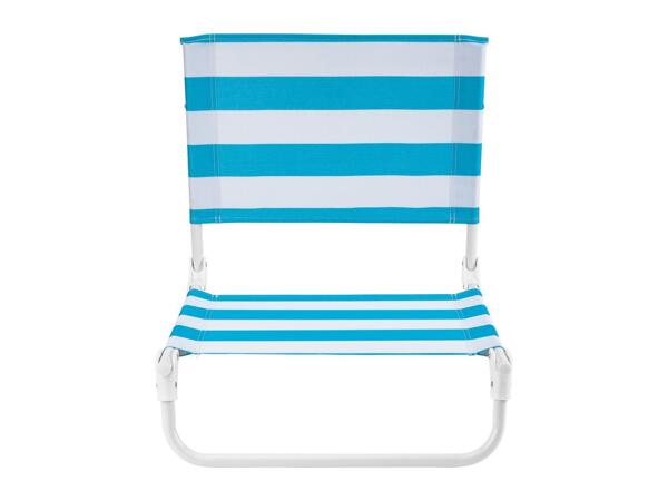 Crivit Blue & White Beach Chair