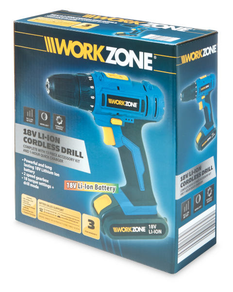 18V Li-ion Cordless Drill