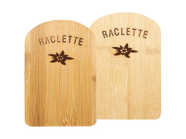 Sous-plats en bois pour poêlons à raclette Nouvel, 2 pcs.