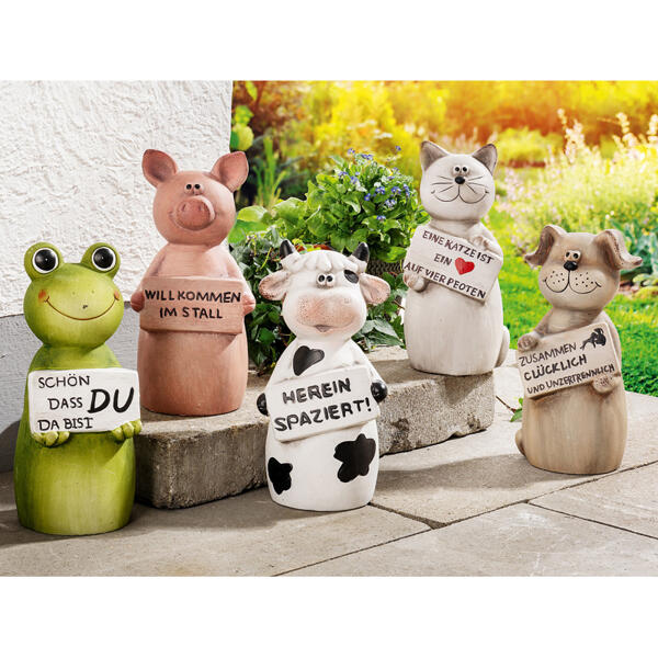 Keramik-Gartenfigur