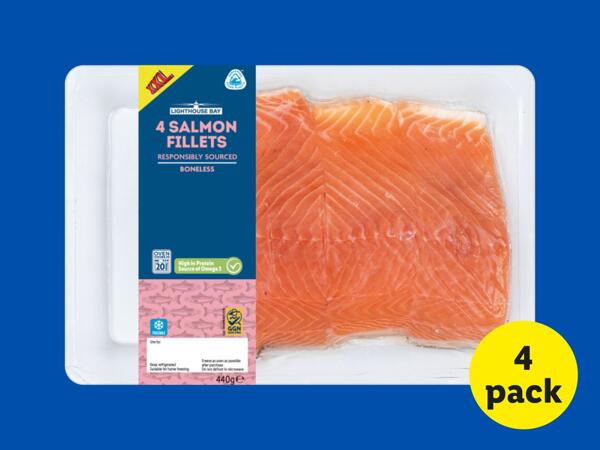 Lighthouse Bay 4 Salmon Fillets