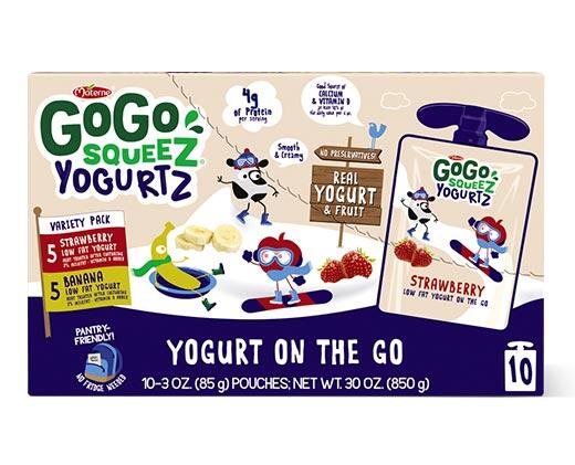GoGo squeeZ 
 YogurtZ Strawberry & Banana